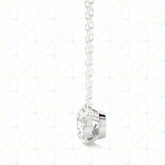 1.00 TCW Round Cut Charm Lab Grown Diamond Pendant for Women