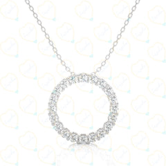 0.30 TCW Round Cut Charm Lab Grown Diamond Pendant for Women, Pendant, diamond Pendant, Diamond jewelry, round-cut lab grown diamond Pendant, Pendant Necklaces, 0.30Ct created diamond Pendant 