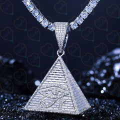 2.20 CTW Round Cut Hip Hop Lab Grown Diamond Pendant for Women