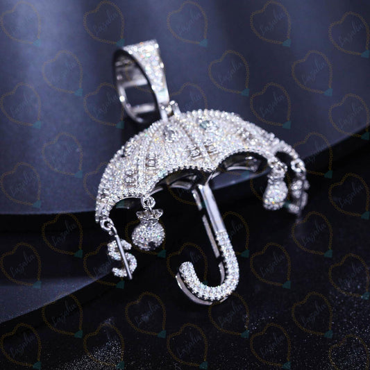 4.00 TCW Round Cut Hip Hop Lab Grown Diamond Pendant for Women