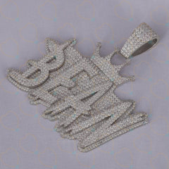 6.00 TCW Round Cut Hip Hop Lab Grown Diamond Pendant for Women