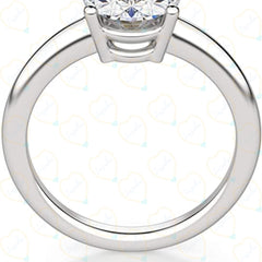 2.50 CTW Oval Cut Solitaire Lab Grown Diamond Ring for Women