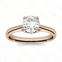 1.70 TCW Round Cut Solitaire Lab Grown Diamond Ring for Women