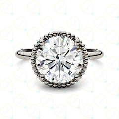 2.50 TCW Round Cut Solitaire Lab Grown Diamond Ring for Women