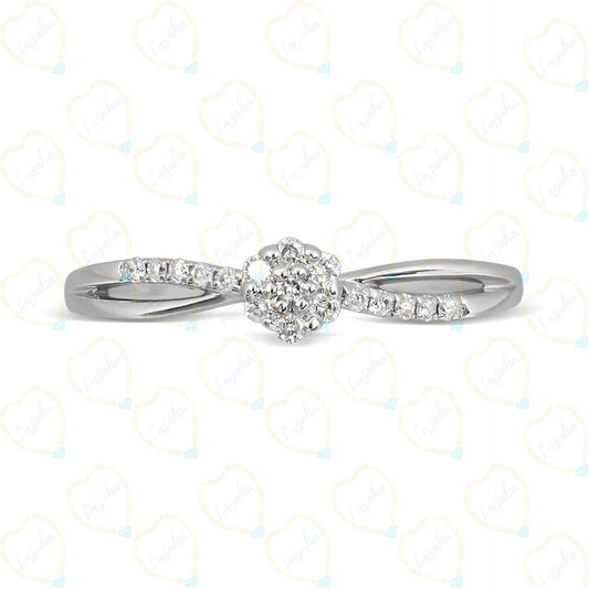 Round Cut Split Shank Lab Grown Diamond Ring for Women