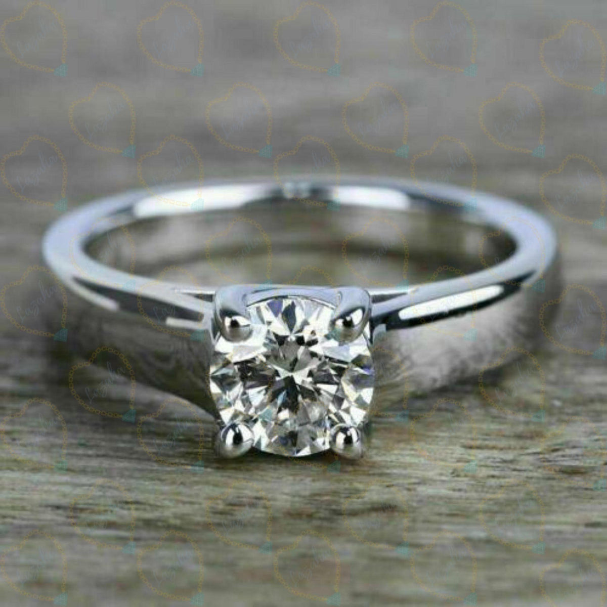 2.00 CTW Round Cut Solitaire Lab Grown Diamond Ring for Women