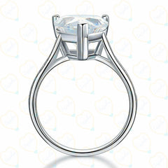 2.00 CTW Heart Cut Solitaire With Accents Lab Grown Diamond Ring for Women