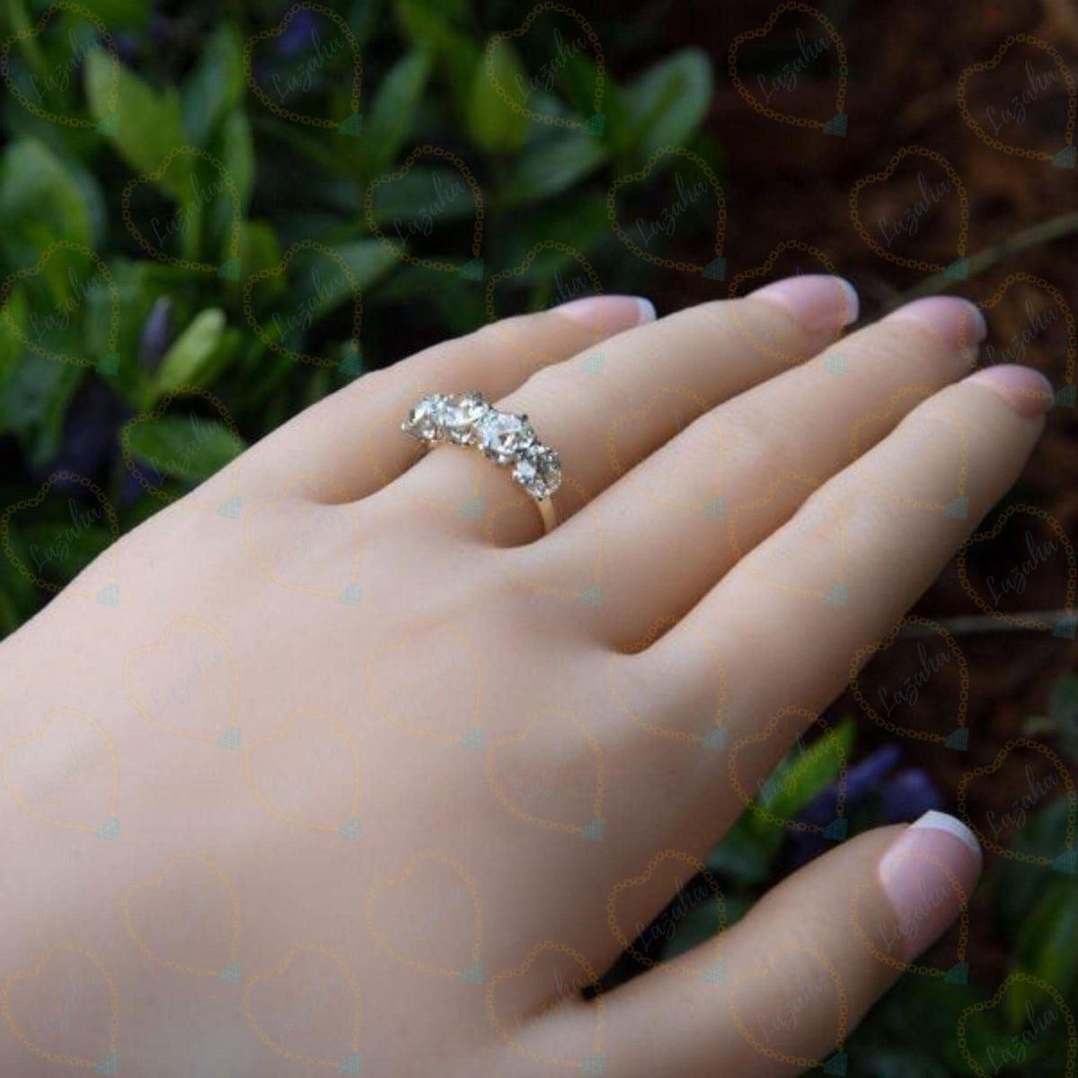 Anello da donna con diamante unico in laboratorio, taglio rotondo TCW da 1,00