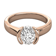 1.00 CTW Round Cut Solitaire Lab Grown Diamond Ring for Women