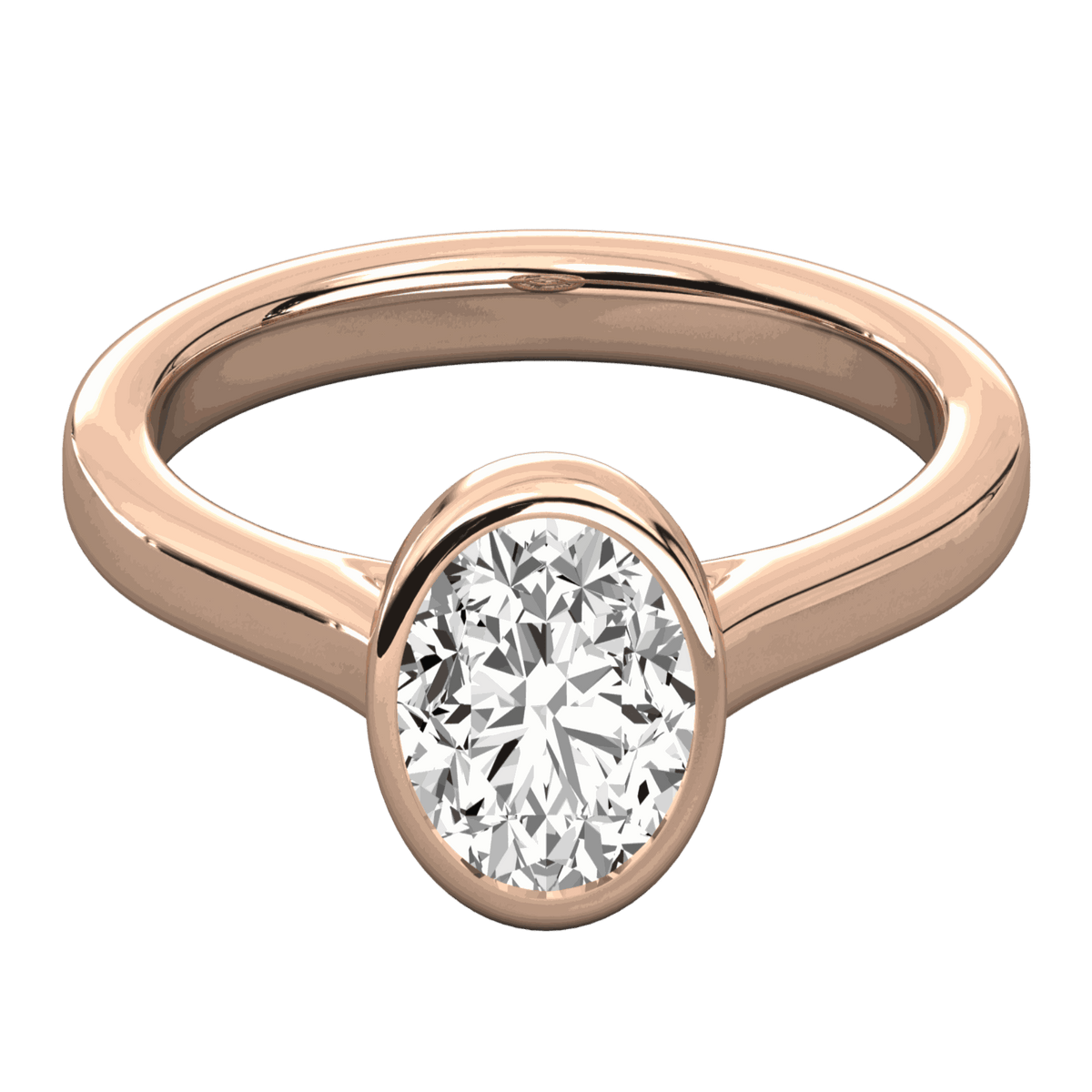 1.00 TCW Round Cut Solitaire Lab Grown Diamond Ring for Women