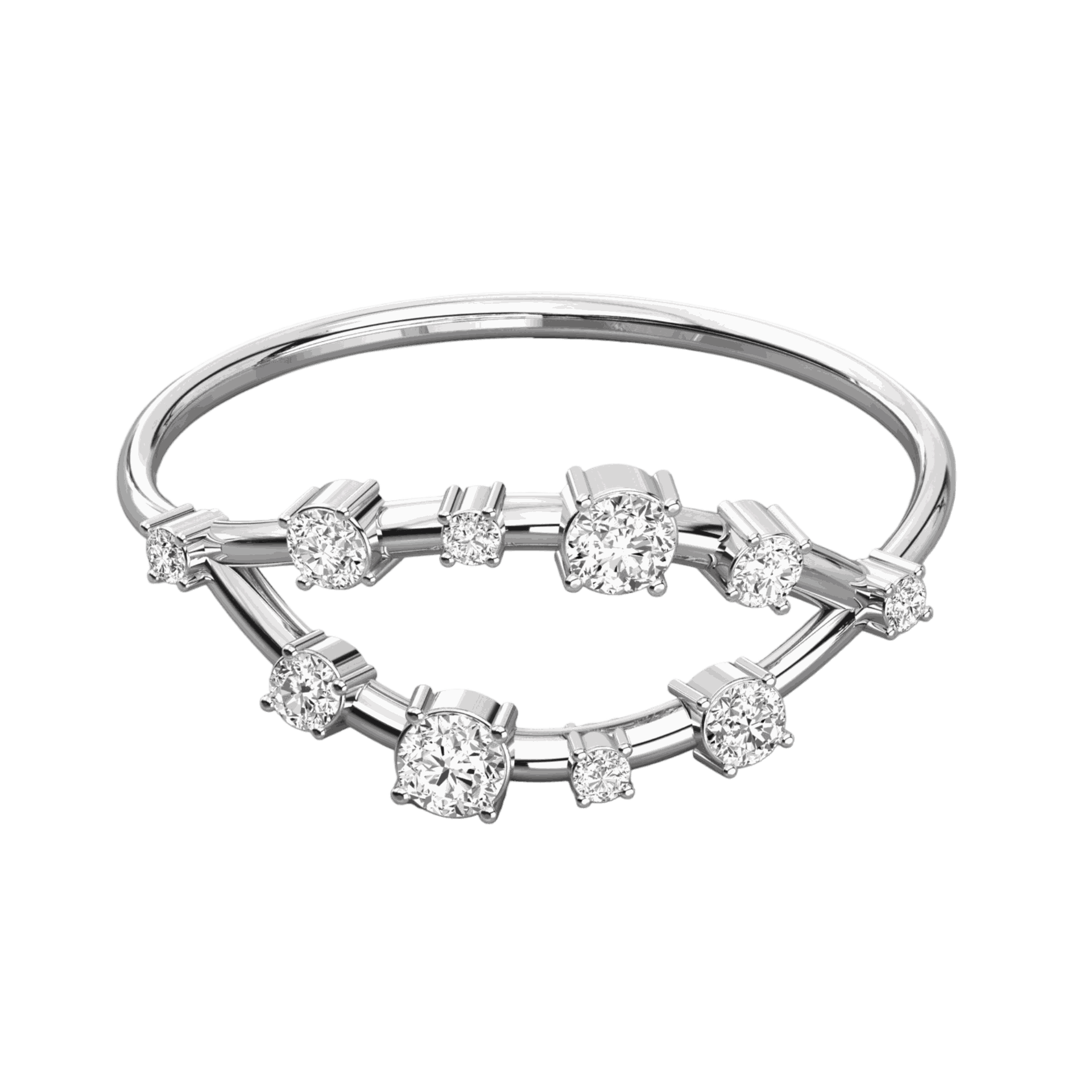 0.30 CT Round Cut Twisted Lab Grown Diamond Ring, Diamond, Diamond Ring, Lab Grown Diamond Ring, Diamond jewelry, 0.30 CT Diamond Ring, Twisted Diamond Ring