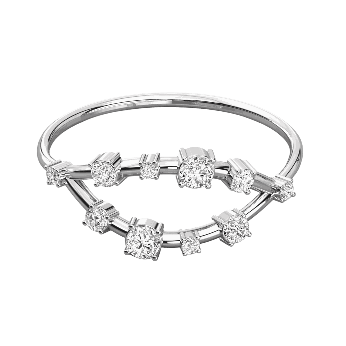 0.30 CT Round Cut Twisted Lab Grown Diamond Ring, Diamond, Diamond Ring, Lab Grown Diamond Ring, Diamond jewelry, 0.30 CT Diamond Ring, Twisted Diamond Ring