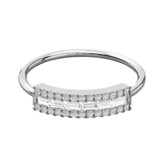 Baguette Cut Eternity Lab Grown Diamond Ring for Women