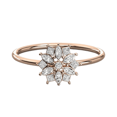 Round Cut Unique Lab Grown Diamond Ring for Women