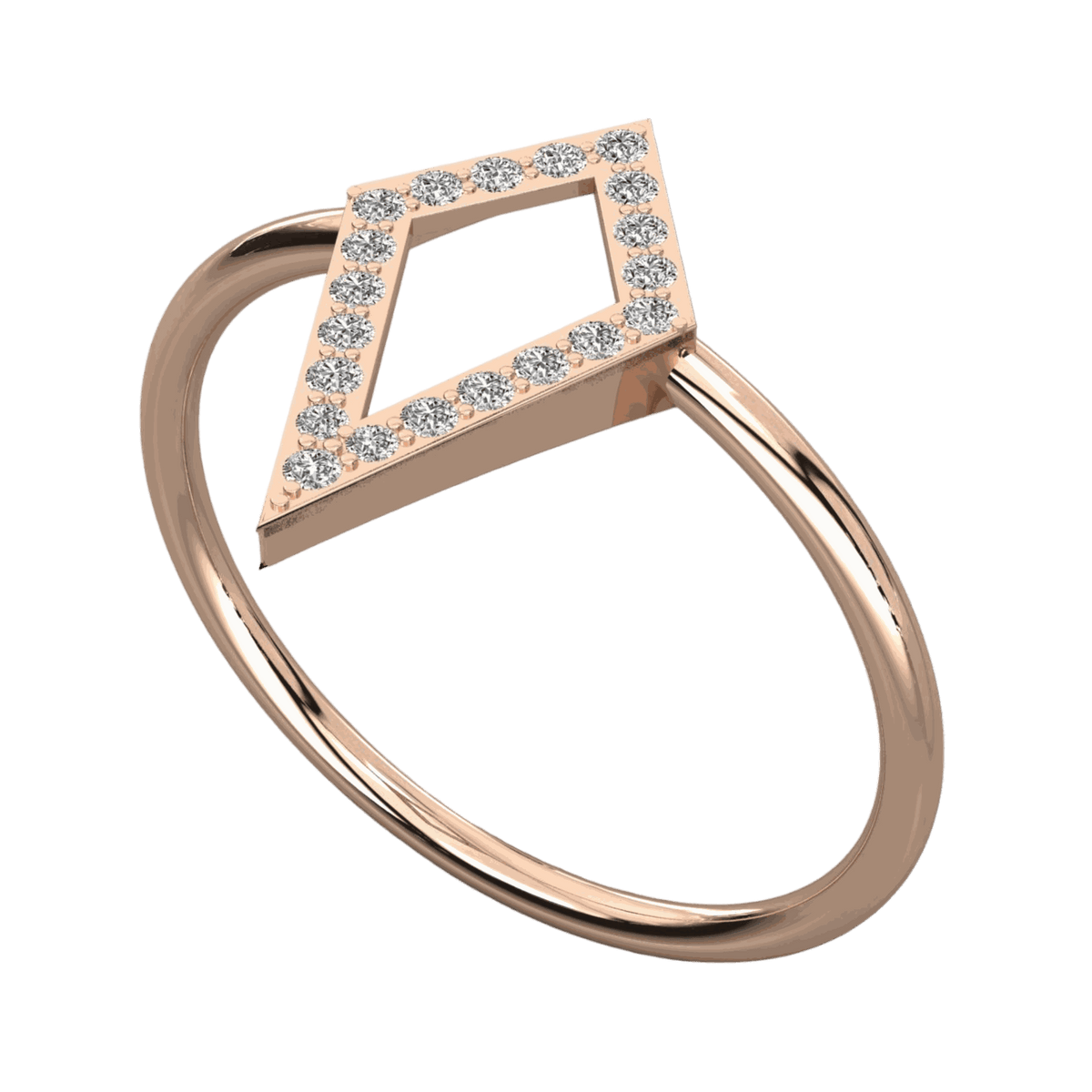 Round Cut Unique Lab Grown Diamond Ring for Women