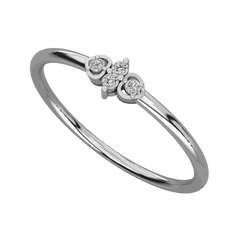 Round Cut Unique Lab Grown Diamond Ring for Women