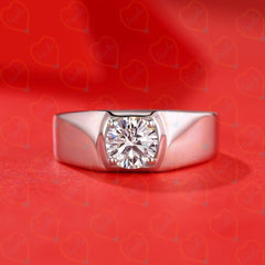 1.00 CTW Round Cut Solitaire Lab Grown Diamond Ring for Women