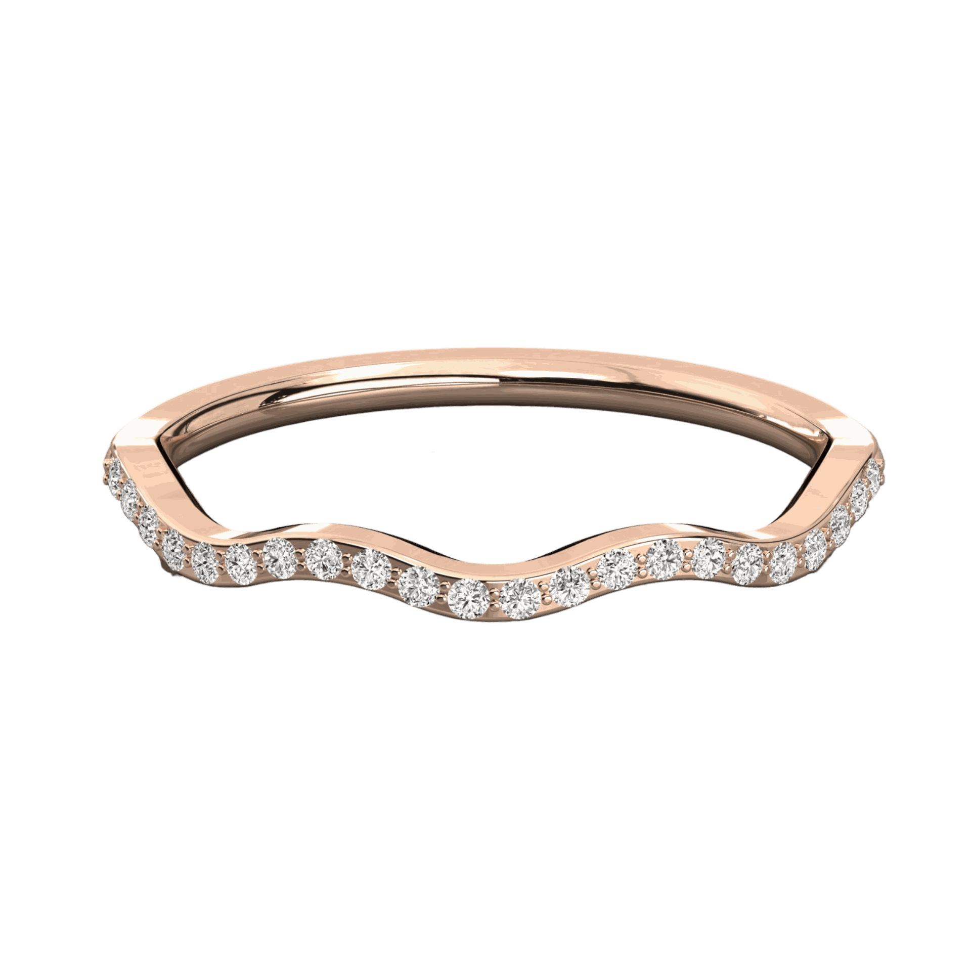 0.40 CTW Round Cut Half Eternity Lab Grown Diamond Ring, 0.40 Diamond Ring, Diamond Ring, Half Eternity Diamond Ring, wedding Diamond Ring 