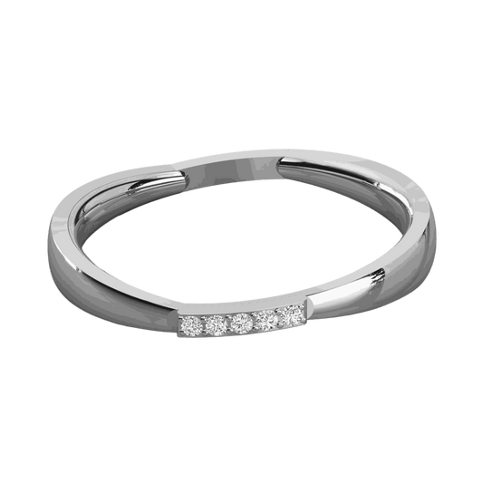 Round Cut 5 Stone Lab Grown Diamond Ring for Women