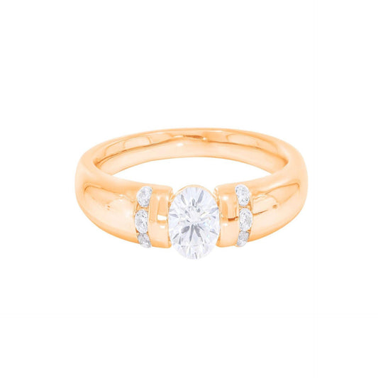 1.00 CTW Round Cut 7 Stone Lab Grown Diamond Ring for Women