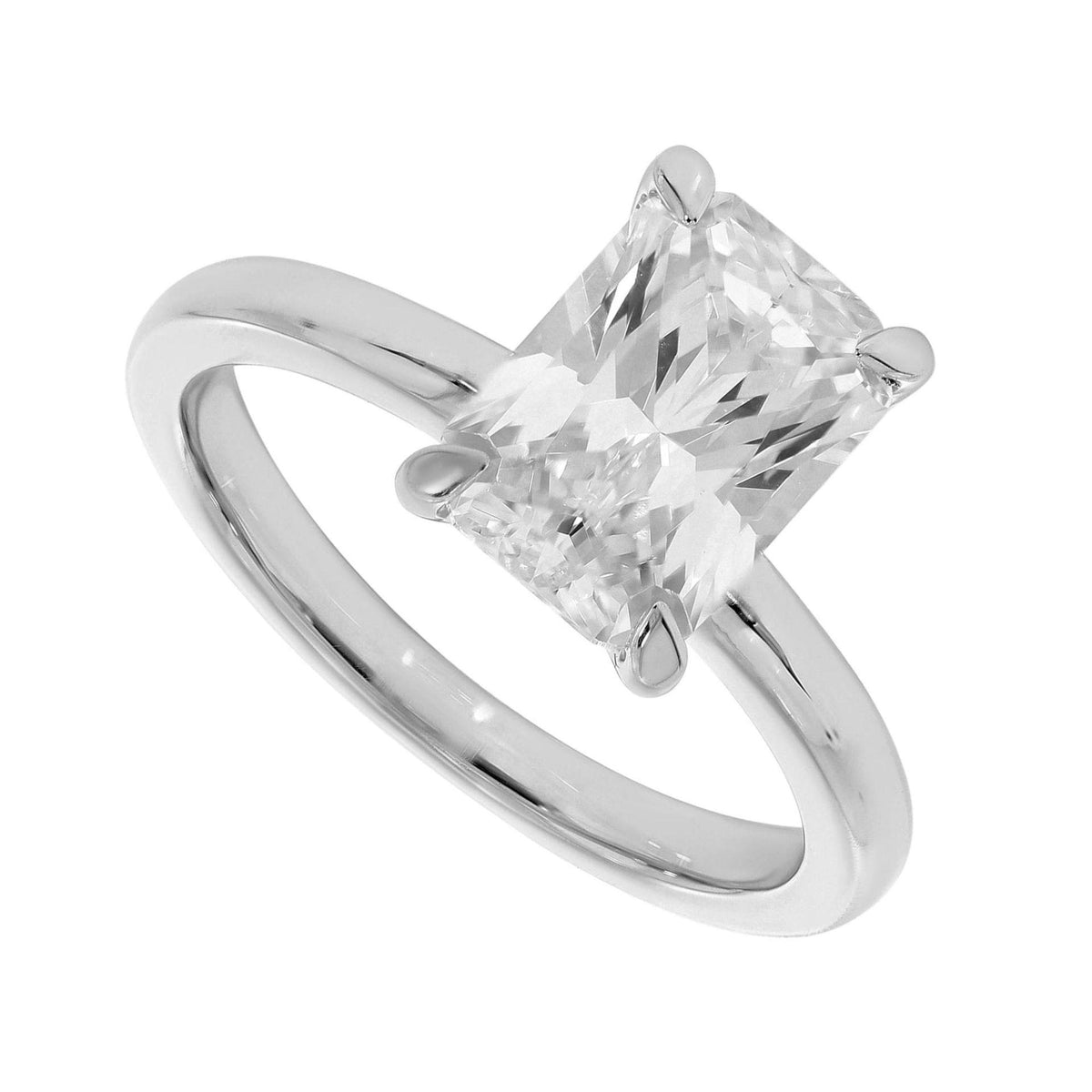 2.00 CTW Radiant Cut Solitaire Lab Grown Diamond Ring for Women