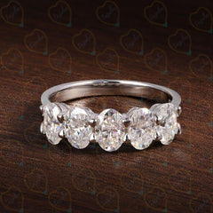 0.50 TCW Oval Cut Halo Lab Grown Diamond Ring for Women