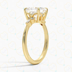 Asscher Cut 7 Stone Lab Grown Diamond Ring for Women