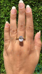 2.50 CTW Cushion Cut Solitaire Lab Grown Diamond Ring for Women