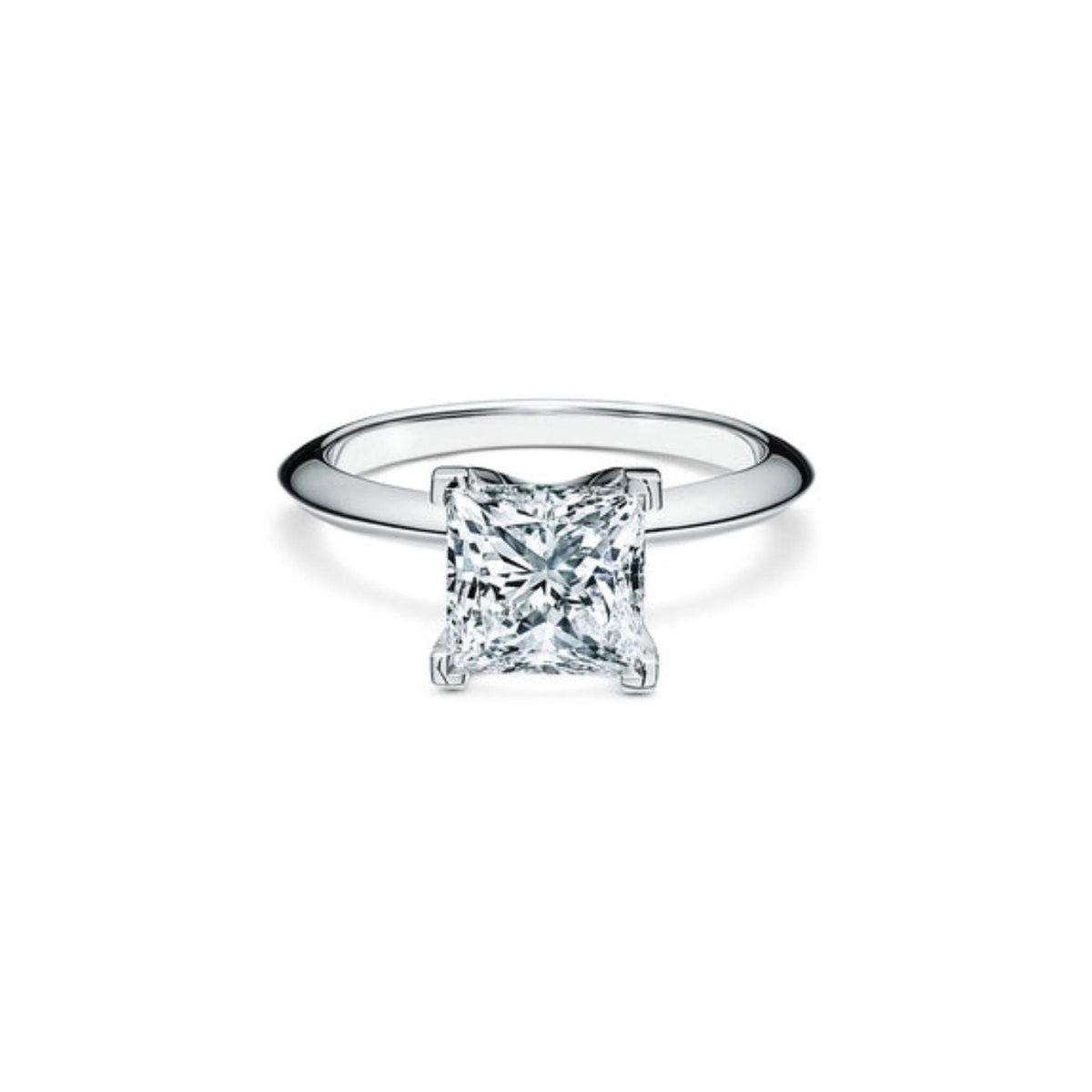 1.00 CT Princess Cut Solitaire Lab Grown Diamond Ring for Women