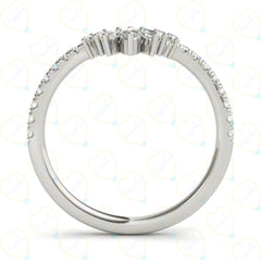 Marquise Cut Unique Lab Grown Diamond Ring for Women