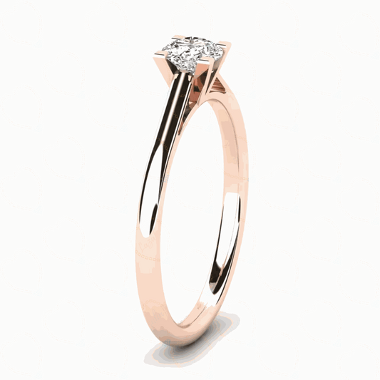 1.00 CTW Round Cut Solitaire Lab Grown Diamond Ring for Women