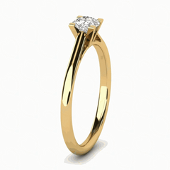 1.00 CTW Round Cut Solitaire Lab Grown Diamond Ring for Women