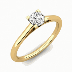 1.00 CTW Round Cut Solitaire Lab Grown Diamond Ring for Women