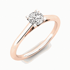 1.00 CTW Round Cut Solitaire Lab Grown Diamond Ring for Women