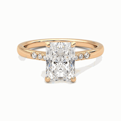 2.50 CTW Radiant Cut 7 Stone Lab Grown Diamond Ring for Women