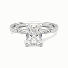 2.50 CTW Radiant Cut 7 Stone Lab Grown Diamond Ring for Women