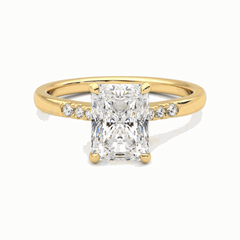 2.50 CTW Radiant Cut 7 Stone Lab Grown Diamond Ring for Women