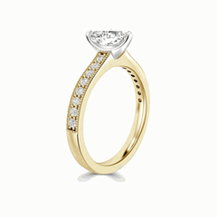 1.50 TCW Heart Cut-Solitaire With Accents Lab-Grown Diamond Ring for Women by Lazaha