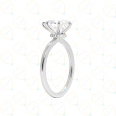 1.70 CT Pear Cut Solitaire Lab Grown Diamond Ring for Women