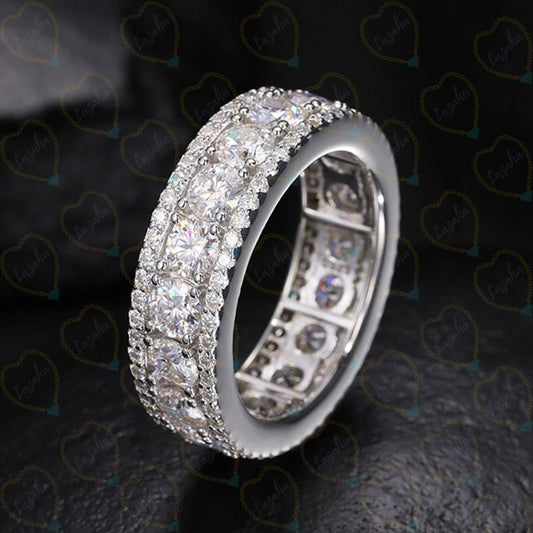 0.50 TCW Round Cut Unique Lab Grown Diamond Ring for Women