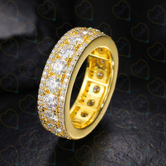 0.50 TCW Round Cut Unique Lab Grown Diamond Ring for Women