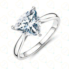 Trillion-Cut Solitaire Lab Grown Diamond Ring for Her