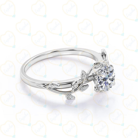 Round Cut Solitaire Lab Grown Brilliant Diamond Ring for Women