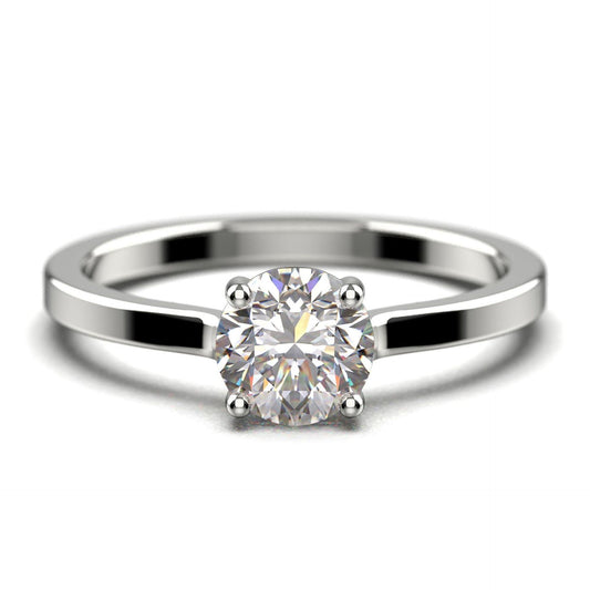 Round Cut Solitaire Lab-Grown Diamond Ring for Women