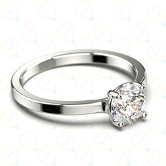 Round Cut Solitaire Lab-Grown Diamond Ring for Women