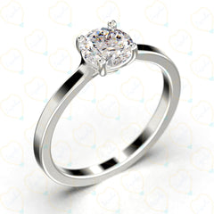 Round Cut Solitaire Lab-Grown Diamond Ring for Women