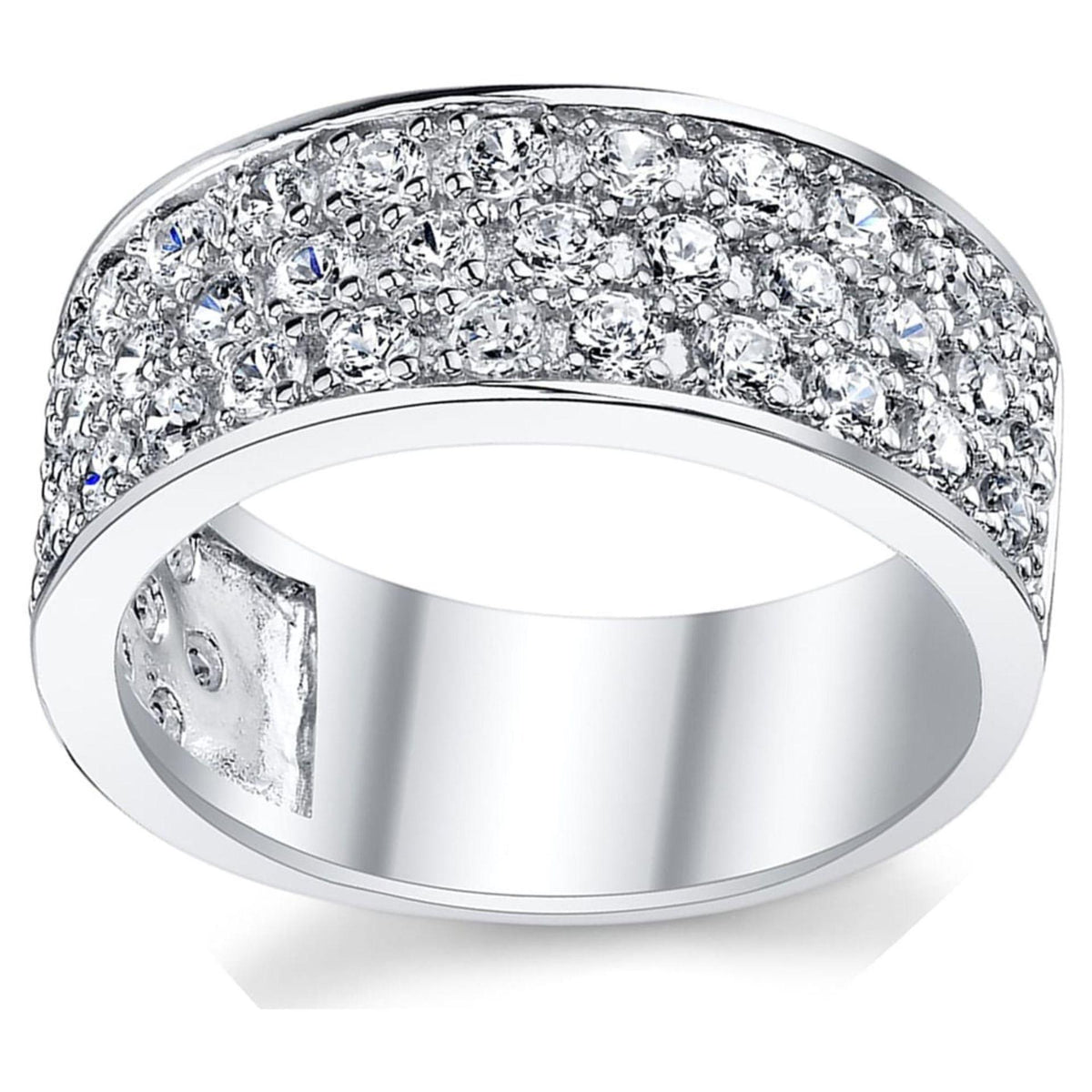 Round Brilliant Cut Half Eternity Lab Grown Diamond Ring