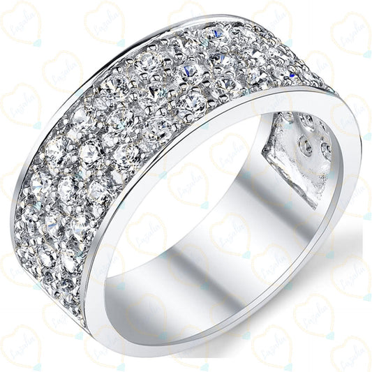 Round Brilliant Cut Half Eternity Lab Grown Diamond Ring