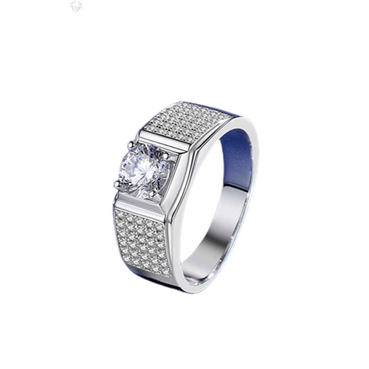 1.00 TCW Round Cut Men's Jewelry Lab Grown Diamond Ring for Women