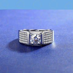 1.00 TCW Round Cut Men's Jewelry Lab Grown Diamond Ring for Women